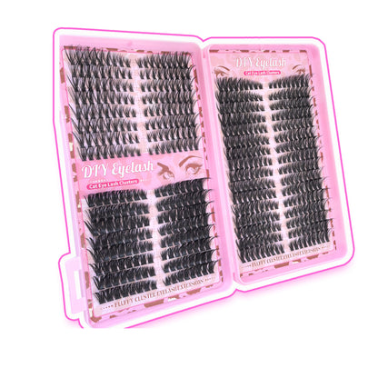Segmented False Eyelashes Book Set — 40/60/80D Volume Lashes