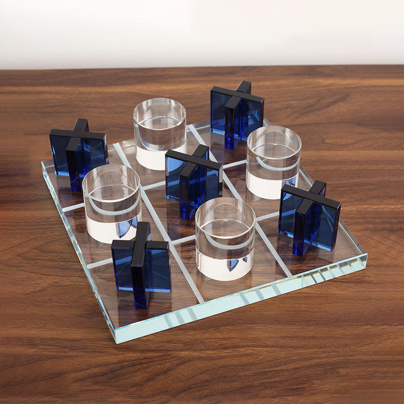 Modern Crystal Chessboard Decor